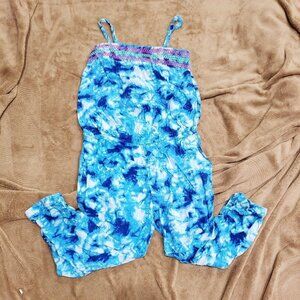 Place Sleeveless Strap Loose Adjustable Jumpsuits Stretchy Long Pants Romper